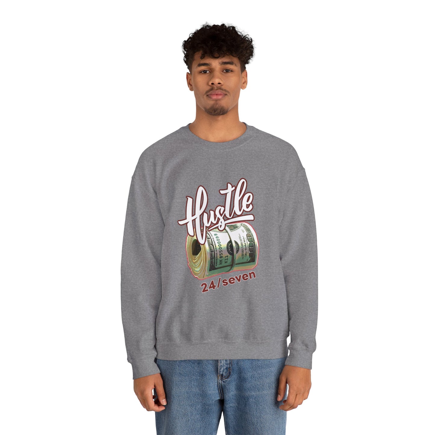 Hustle 24/7 Unisex Heavy Blend™ Crewneck Sweatshirt