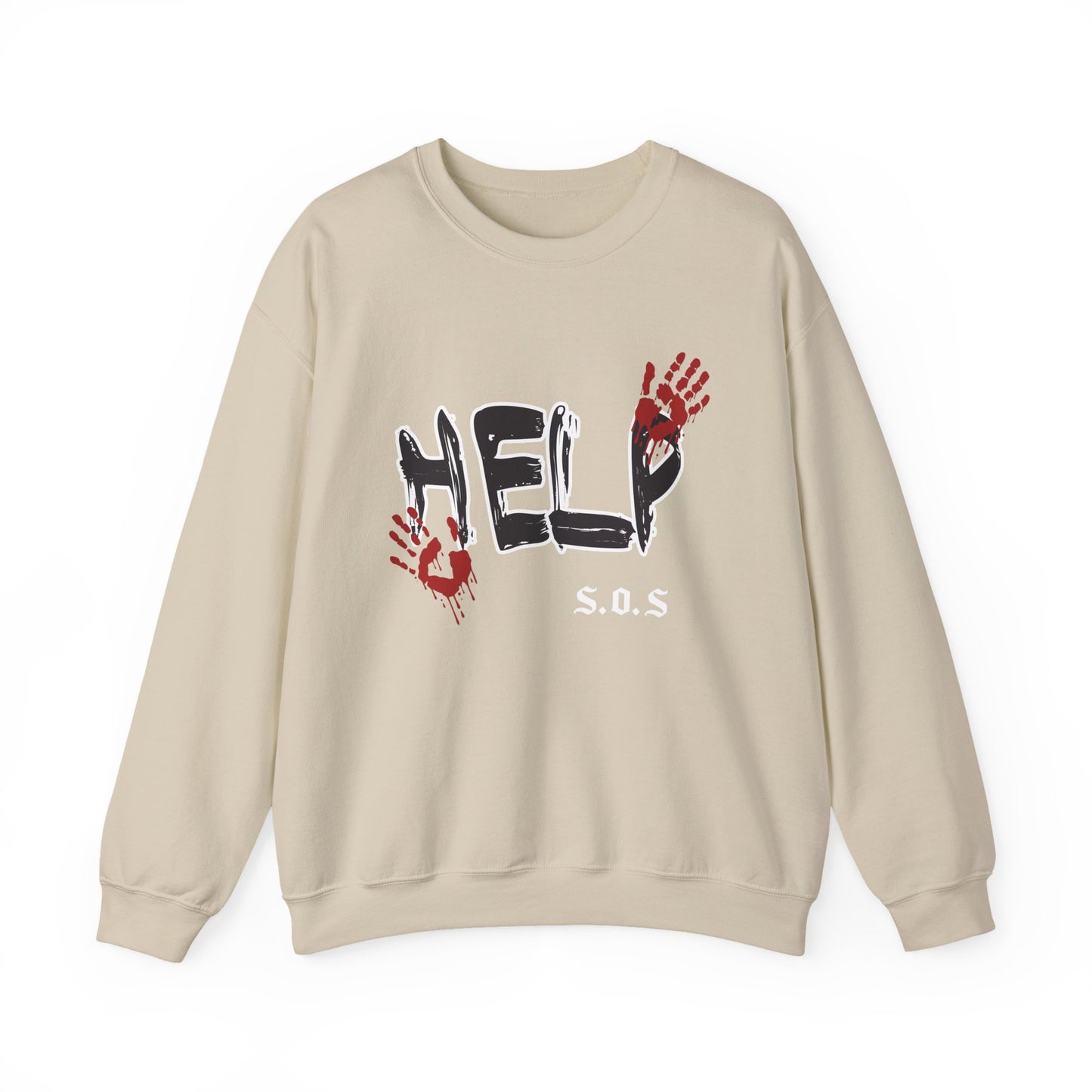 Help s.o.s. Unisex Heavy Blend™ Crewneck Sweatshirt
