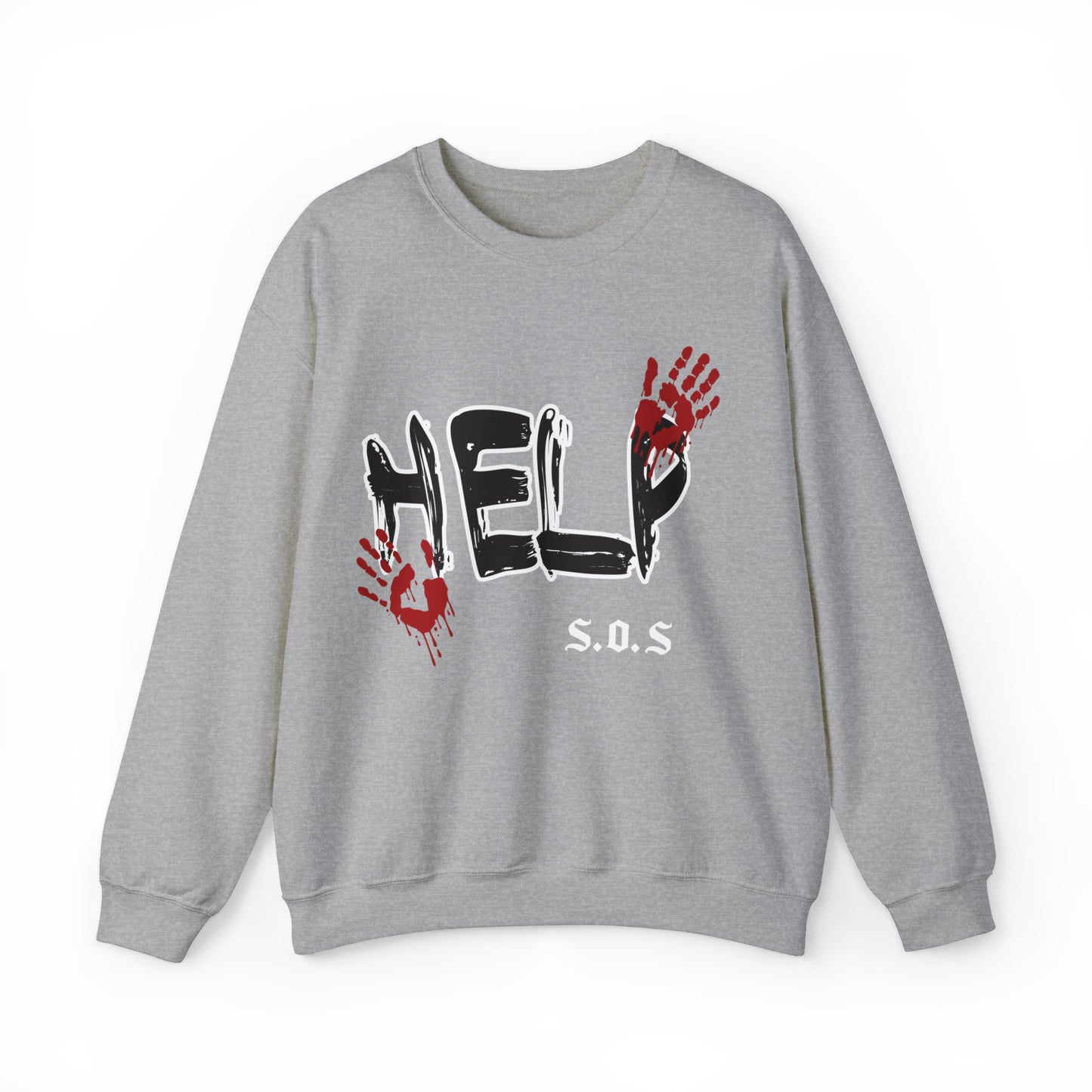 Help s.o.s. Unisex Heavy Blend™ Crewneck Sweatshirt