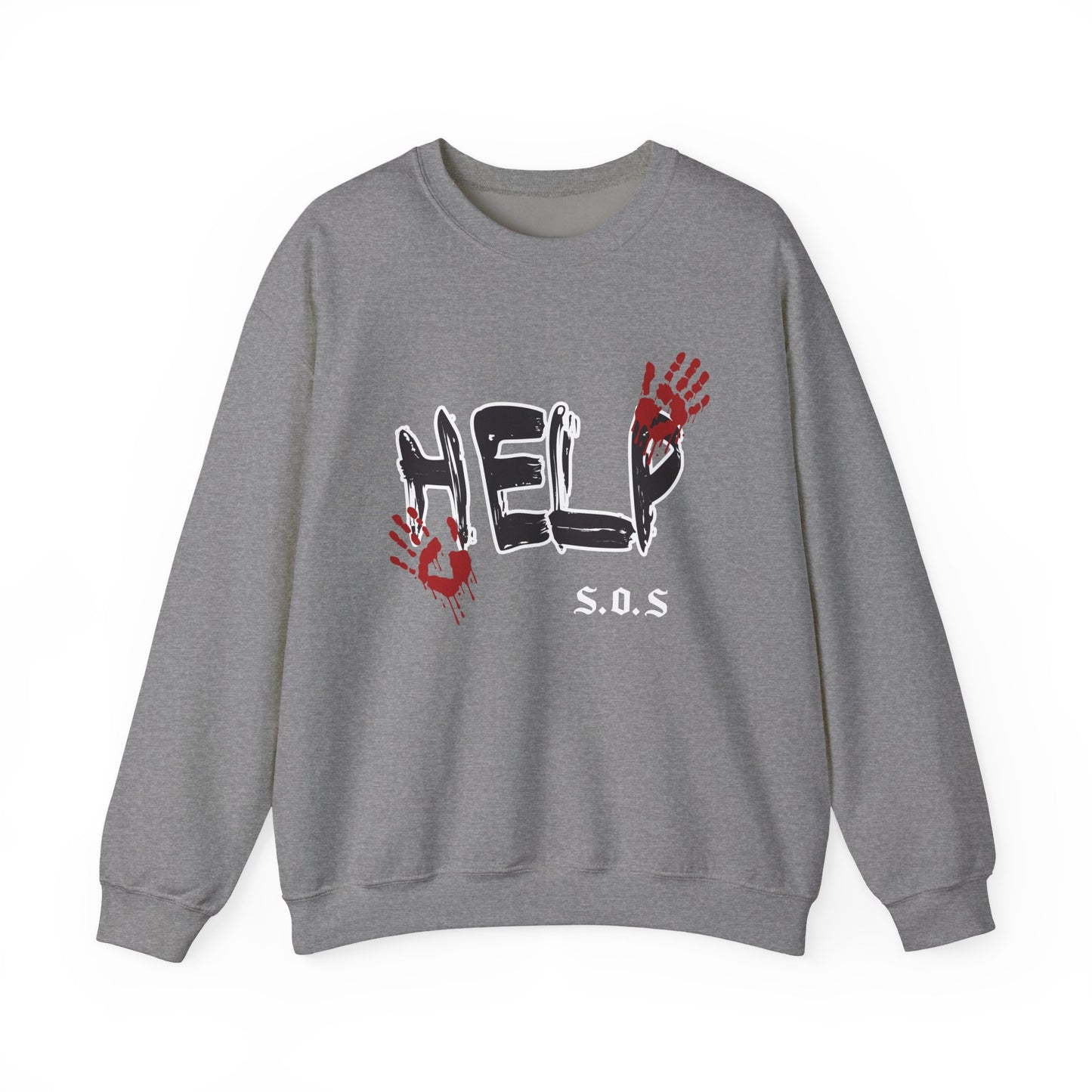 Help s.o.s. Unisex Heavy Blend™ Crewneck Sweatshirt