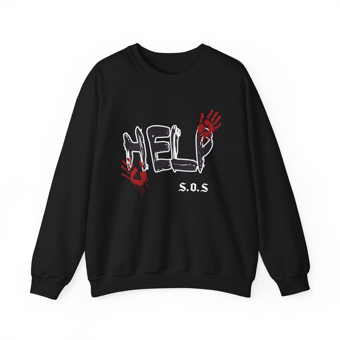 Help s.o.s. Unisex Heavy Blend™ Crewneck Sweatshirt