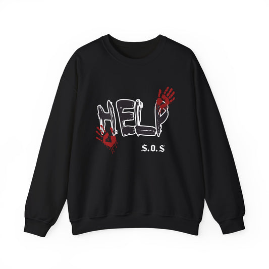 Help s.o.s. Unisex Heavy Blend™ Crewneck Sweatshirt