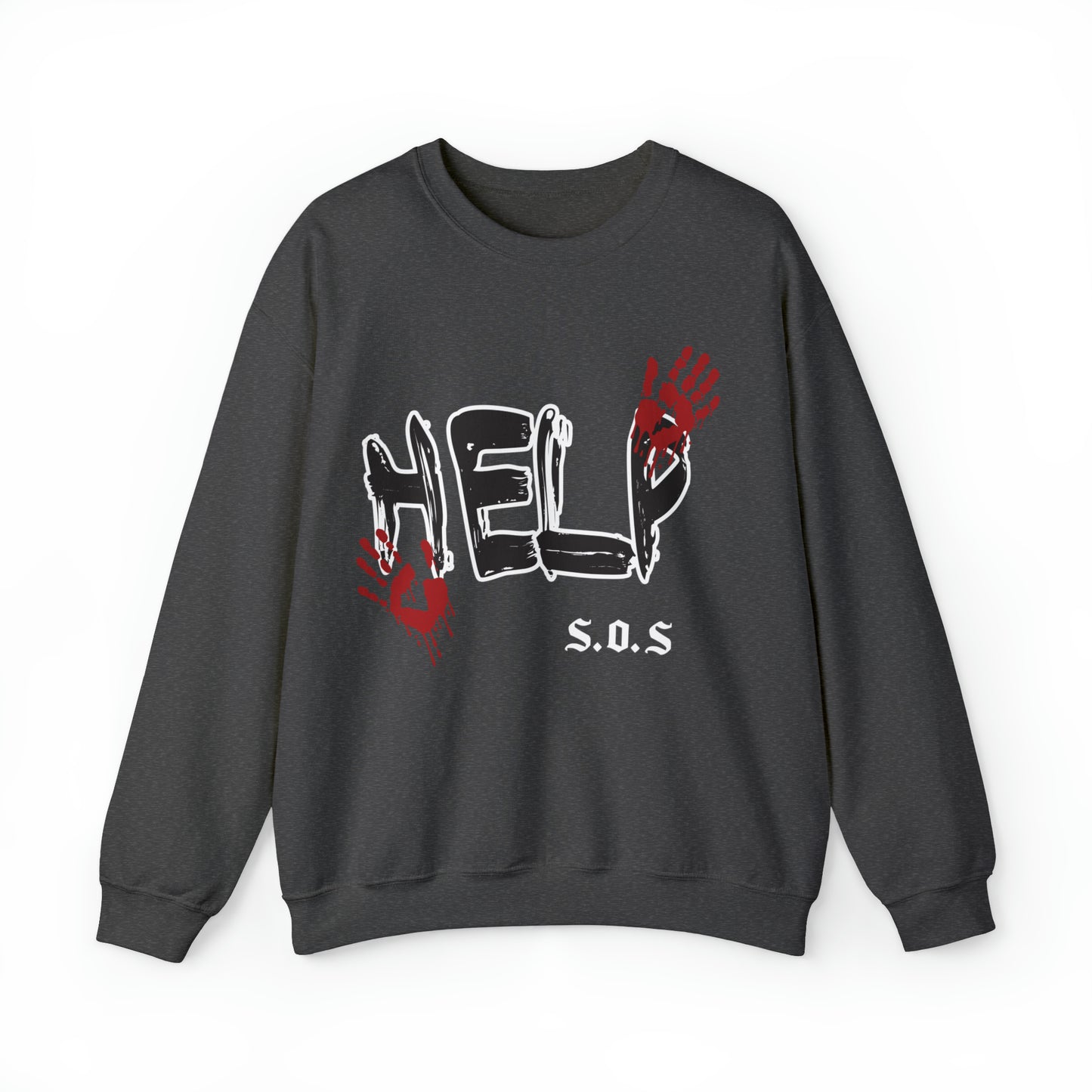 Help s.o.s. Unisex Heavy Blend™ Crewneck Sweatshirt