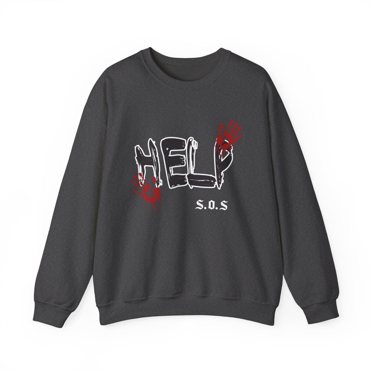 Help s.o.s. Unisex Heavy Blend™ Crewneck Sweatshirt