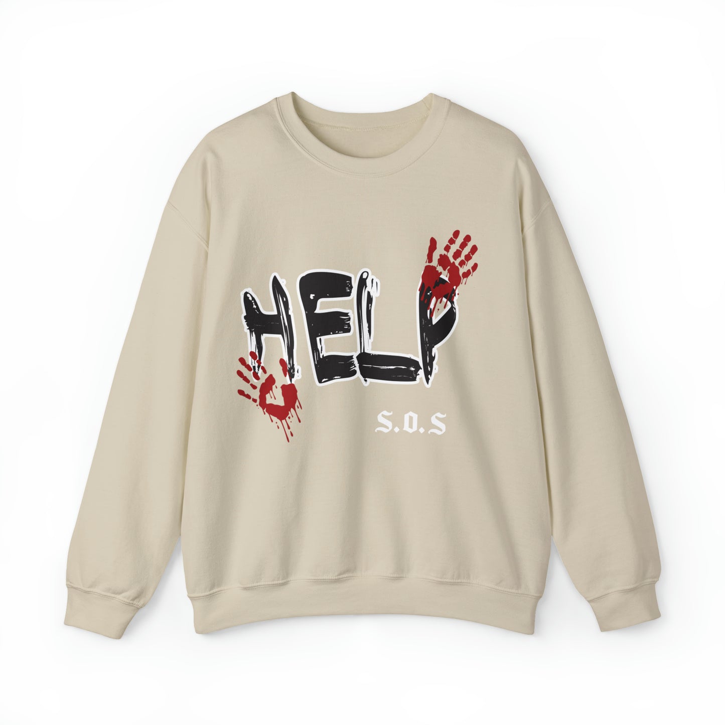 Help s.o.s. Unisex Heavy Blend™ Crewneck Sweatshirt