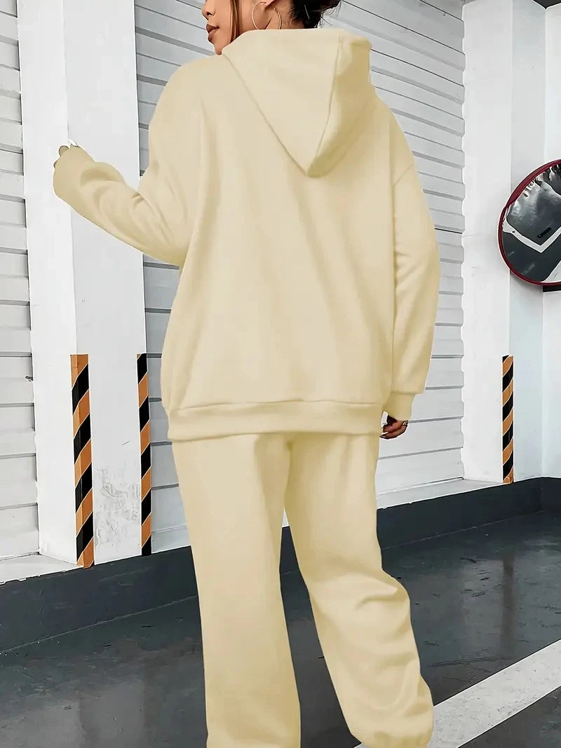 Women's Hoodie+Sports Pants Set Hip Hop Street