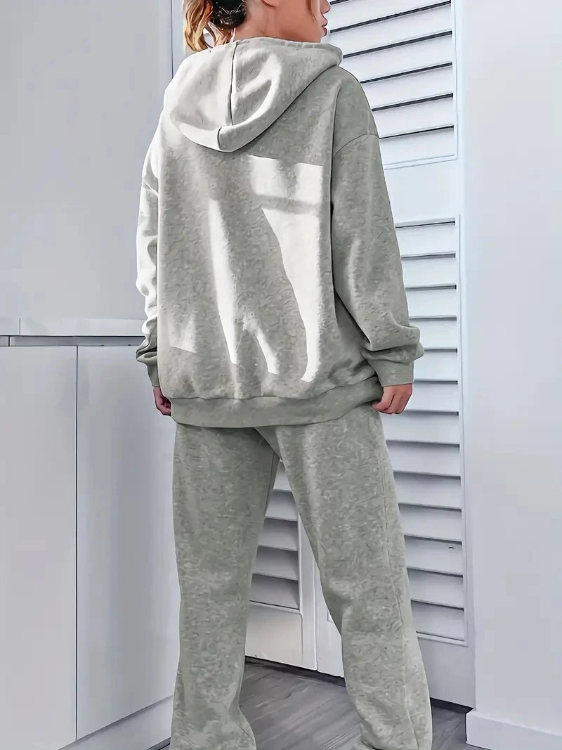 Women's Hoodie+Sports Pants Set Hip Hop Street