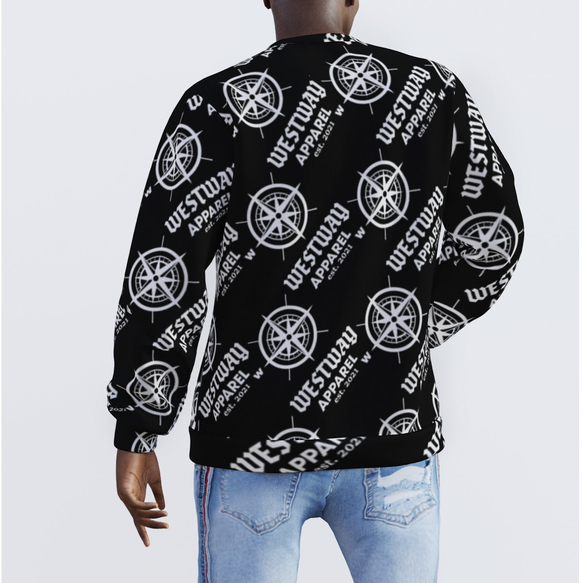 WestWay Apparel All-Over Print Men's Sweater